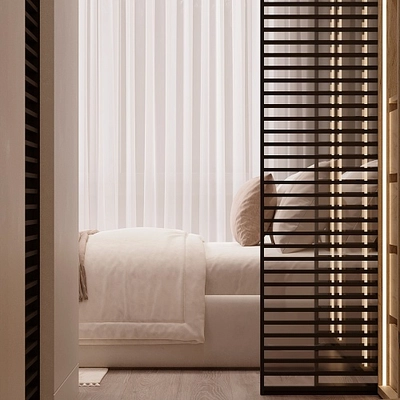 Составная стеклянная перегородка для гардеробной GRACE 21