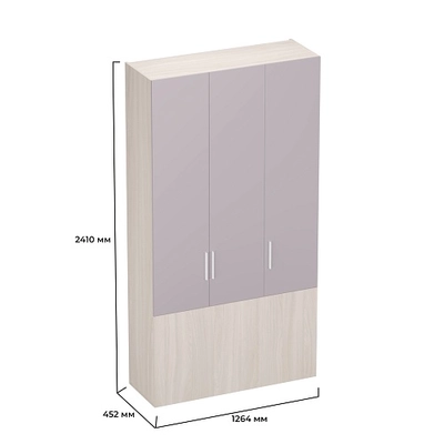 Шкаф двухдверный с фальш-панелью L212.4-120