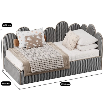 Мягкая кровать-диван КИПРОС с подъемным механизмом, 90x190