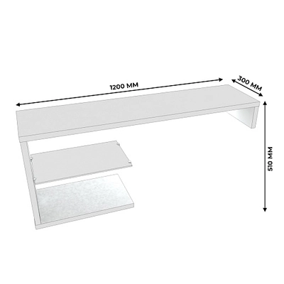 Приставка L112 к тумбе L501, L503, L505 с подсветкой L/R