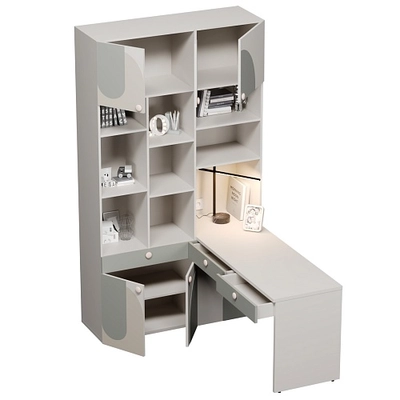 Ниша с рабочей зоной, фрезерованные фасады в эмали LE425 L/R