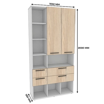 Шкаф напольный книжный L-201 L/R