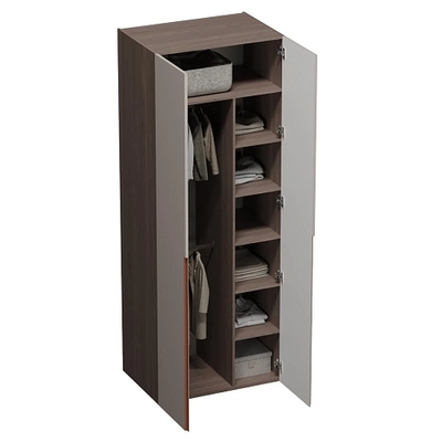 Шкаф двухдверный глубокий, фасады в эмали LE210.60-4