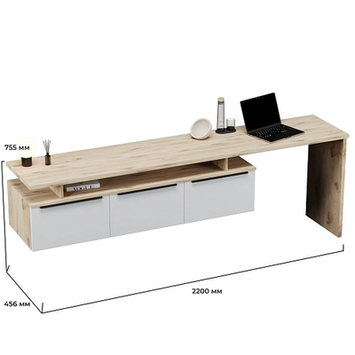 Тумба ТВ со столом R500.2 L/R