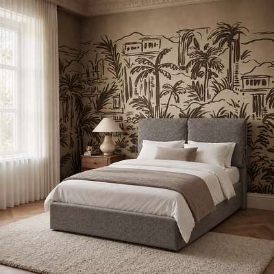 Кровать мягкая КОЛИБРИ KOL120 с подъемным механизмом, 120x200