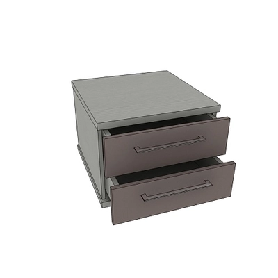 Тумба прикроватная 2 ящика, фасады МДФ CNG-701