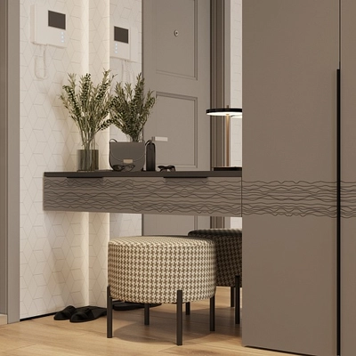 Лацио прихожая фрезерованные фасады в эмали 16