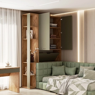 Шкаф двухдверный с фальш стенкой L212.1