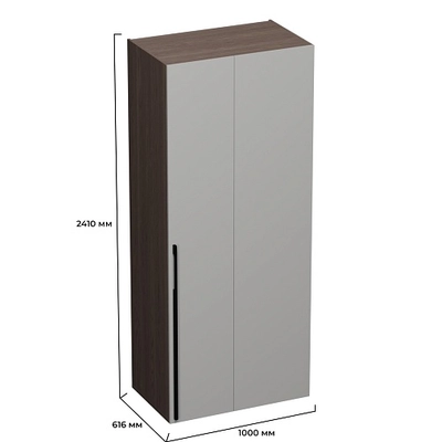 Шкаф с распашным фасадом и фальш-панелью LG245.60 L/R