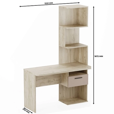 Рабочий стол со встроенным стеллажом HOF420