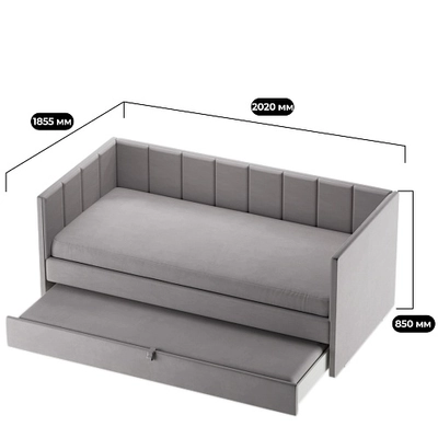 Кровать со вторым выдвижным спальным местом ЛАЙН 2