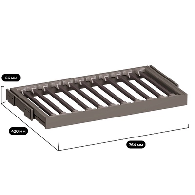 ALFA Выдвижная брючница наборного типа в базу 800 мм, FRM5806.764.01