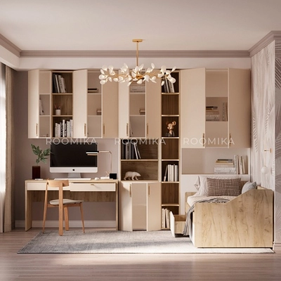 Шкаф двухдверный с фальш стенкой L212.1