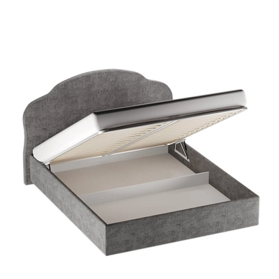 Кровать двуспальная мягкая ВЕРДИ с подъемным механизмом, 160x200