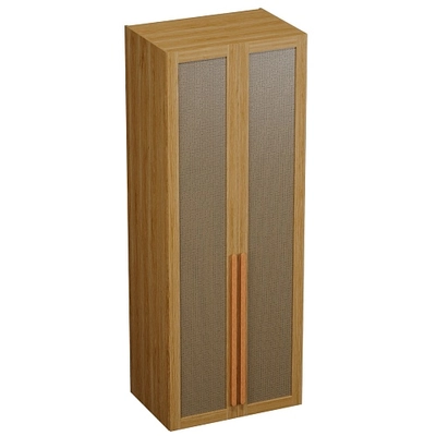 Шкаф двустворчатый, фасады натуральный ротанг  L210.60-4