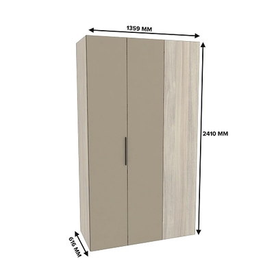 Шкаф со складными дверьми и фальш панелью L206 L/R