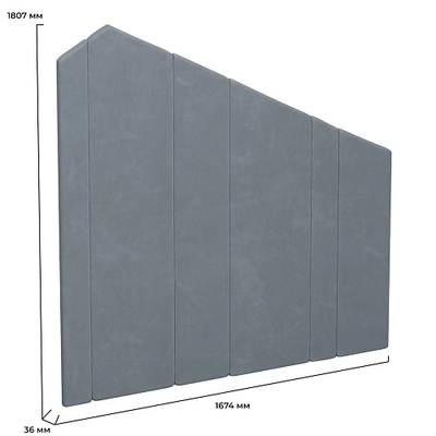 Мягкая стеновая панель в виде домика L153 L/R