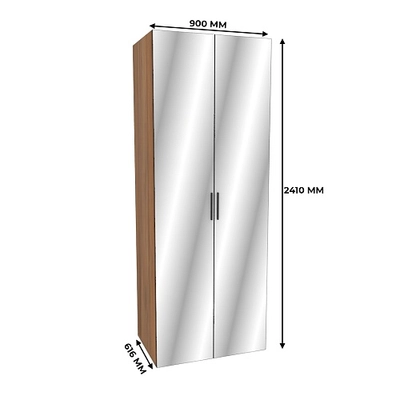 Шкаф двустворчатый с зеркалом L-210.60-3Z