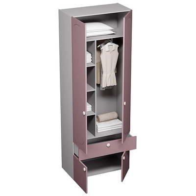 Шкаф, фрезерованные фасады в эмали LE235.44