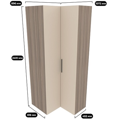 Шкаф угловой L207 L/R