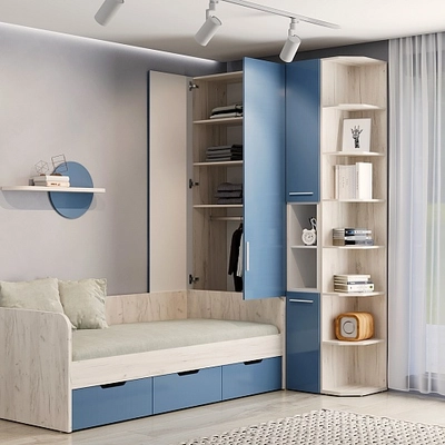 Шкаф двухдверный с фальш-панелью LG212.4-90