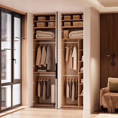 Балкон с удобной мягкой нишей и шкафом с фрезерованными фасадами №130