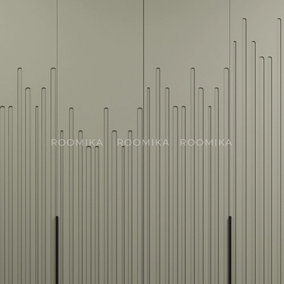 Шкафы для прихожей Лацио , фрезерованные фасады в эмали 15