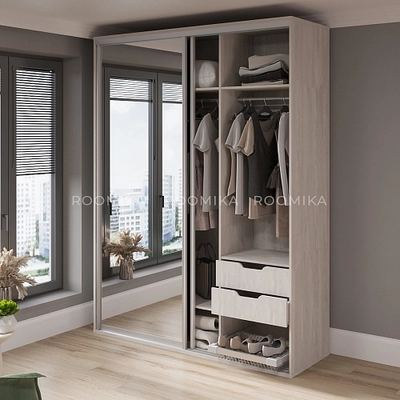 Шкаф-купе U180 тип 1 с зеркалом