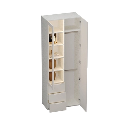 Шкаф комбинированный, фасады в эмали LE215 L/R