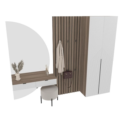 Лацио прихожая фрезерованные фасады в эмали 33