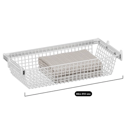 BELLE Корзина для белья 900 мм, цвет белый, BE90BAWH