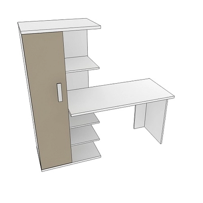 Рабочий стол со встроенным стеллажом HOF423