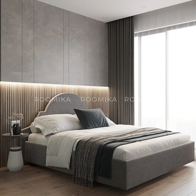 Кровать двуспальная мягкая ЛЮЦИЯ с подъемным механизмом, 140x200