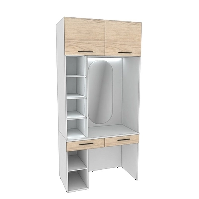 Столик туалетный с антресолью и стеллажом с подсветкой L414.60