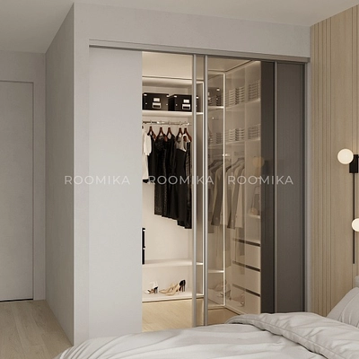 Гардеробная система без фасадов Элементис 8