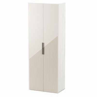 Шкаф 2 дверный, фрезерованные фасады в эмали LE210.44-1