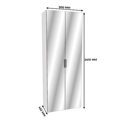 Шкаф двустворчатый с зеркалом L210.44-1Z