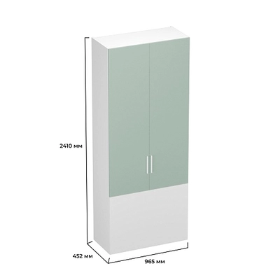 Шкаф двухдверный с фальш-панелью L212.4-90