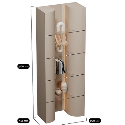 Стеллаж декоративный напольный с подсветкой FG300.450
