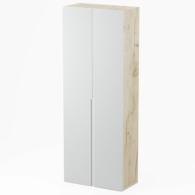 Шкаф 2 дверный, фрезерованные фасады в эмали LE210.44-1