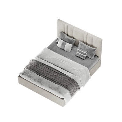 Кровать двуспальная мягкая ХИЛТОН с подъемным механизмом, 140x200