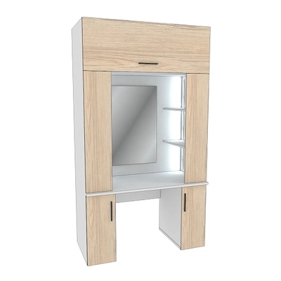 Стол туалетный с секцией и зеркалом с подсветкой  L404.60