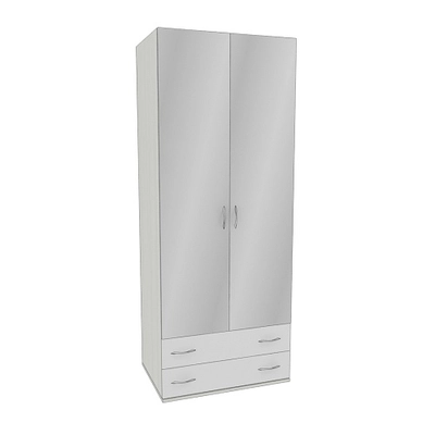 Шкаф 2 дверный с ящиками  и зеркалом P211.60Z