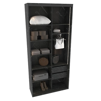 Шкаф-купе ХG126.45-3, профиль INTEGRO, стекло Estriado бесцветное, с подсветкой