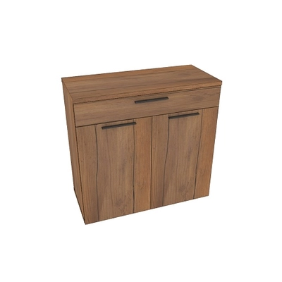 Тумба широкая 2 дверная с ящиком L876