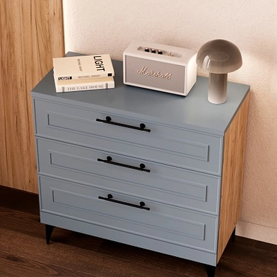 Комод с ящиками узкий с эмалевой столешницей A703.40ES