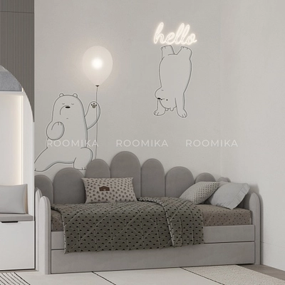 Лацио детская фрезерованные фасады в эмали 91