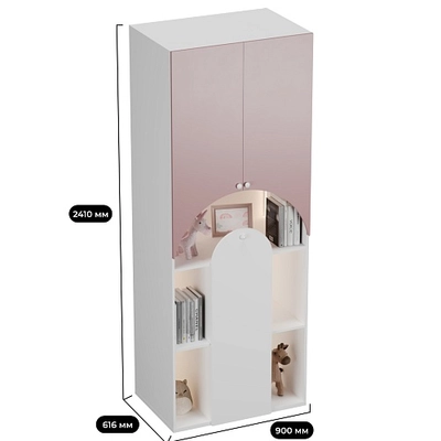 Стеллаж для книг с подсветкой LG253.60 L/R