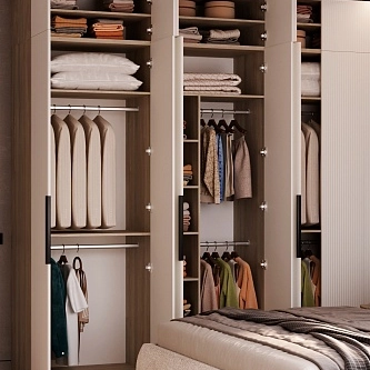 Шкаф 2 дверный, фрезерованные фасады в эмали LE210.60-1