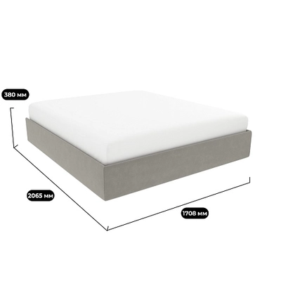 Мягкая кровать-подиум КОЛИБРИ с подъемным механизмом, 160x200